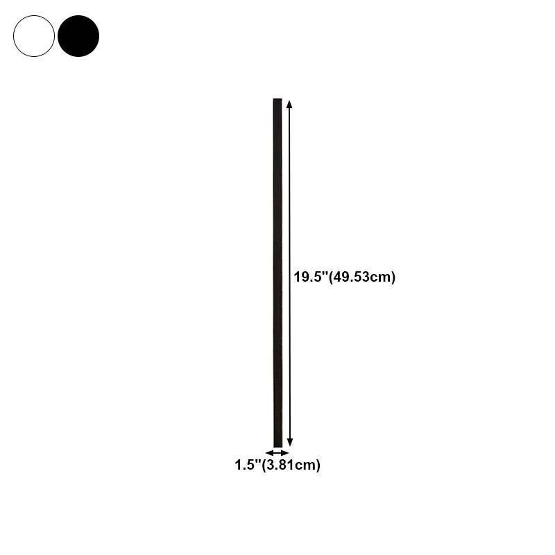 Linear Shape Metal Wall Lighting Idea Modern Style 1 Light Wall Sconce Lighting