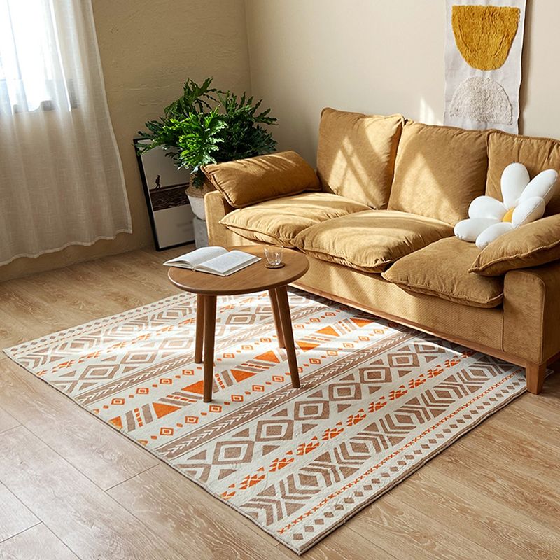 Tapis à imprimé tribal Boho-Chic tapis de support antidérapant pour décoration de maison