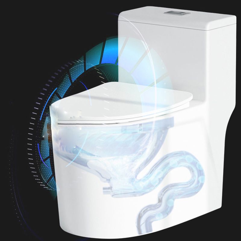 Traditional All-In-One Urine Toilet Floor Mounted Porcelain Siphon Jet Toilet