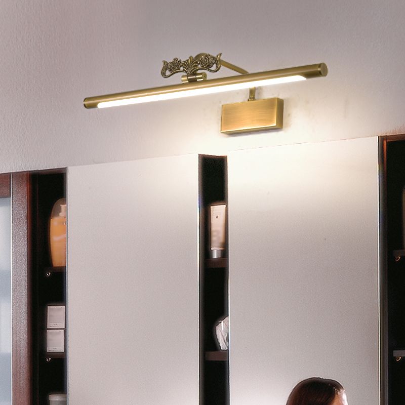 Modern Style Geometric LED Wall Lamps Metal 1-Light Mirror Wall Lighting Ideas