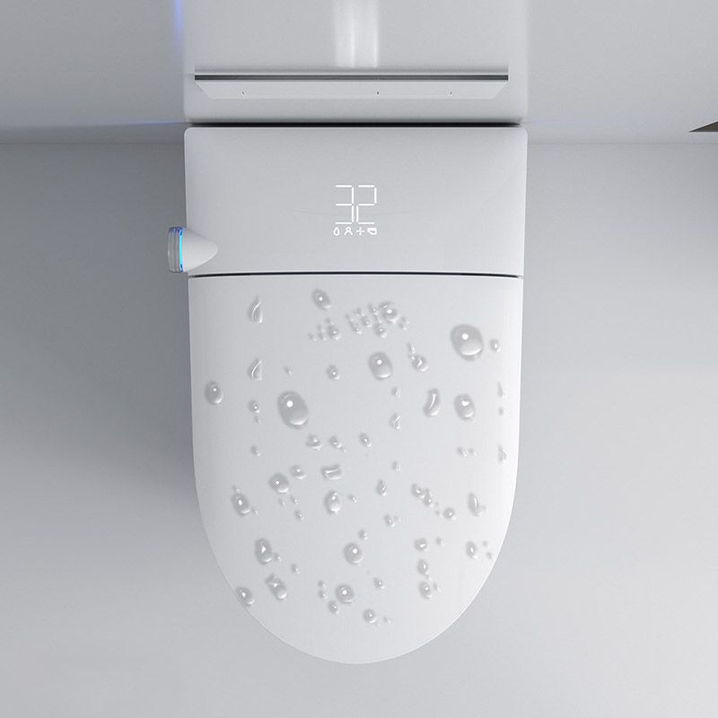 Modern 1-Piece Toilet Bowl In-Wall Urine Toilet with Slow Close Seat for Washroom