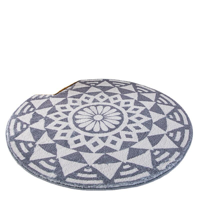 Black Pattern Carpet Polyester Simple Carpet Stain Resistant Carpet for Drawing Room