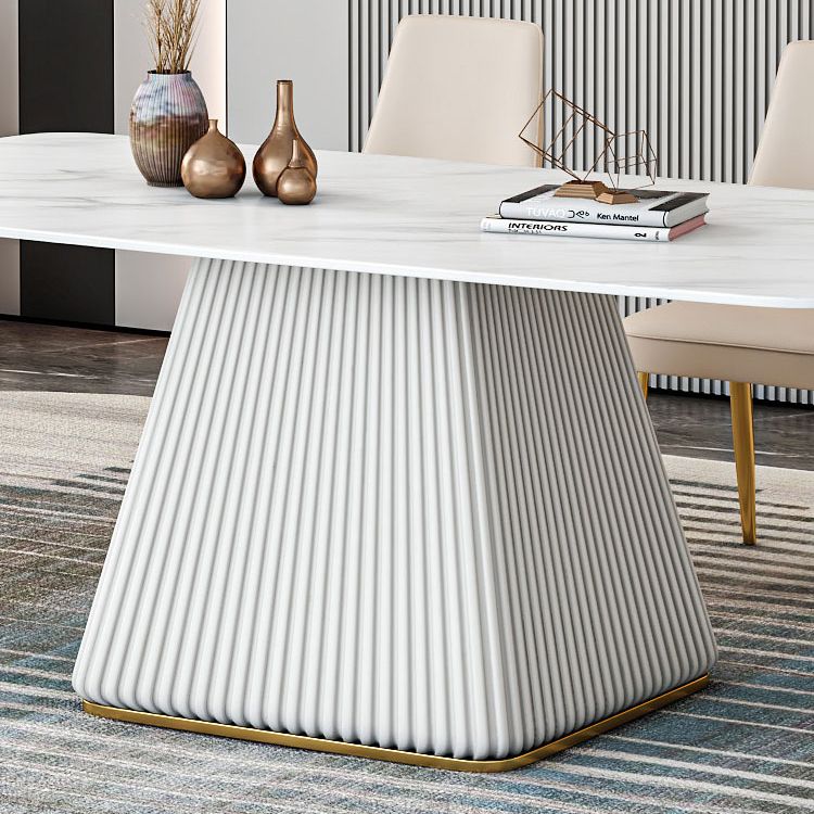 Glam 1/2/5/7 stukken Dinerset Sintered Stone Dining Furniture voor thuisgebruik