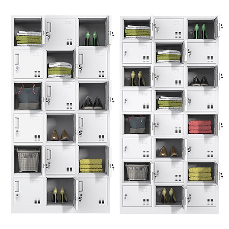 Steel Storage Cabinet for Bathroom Contemporary Cabinet with Hinged Door