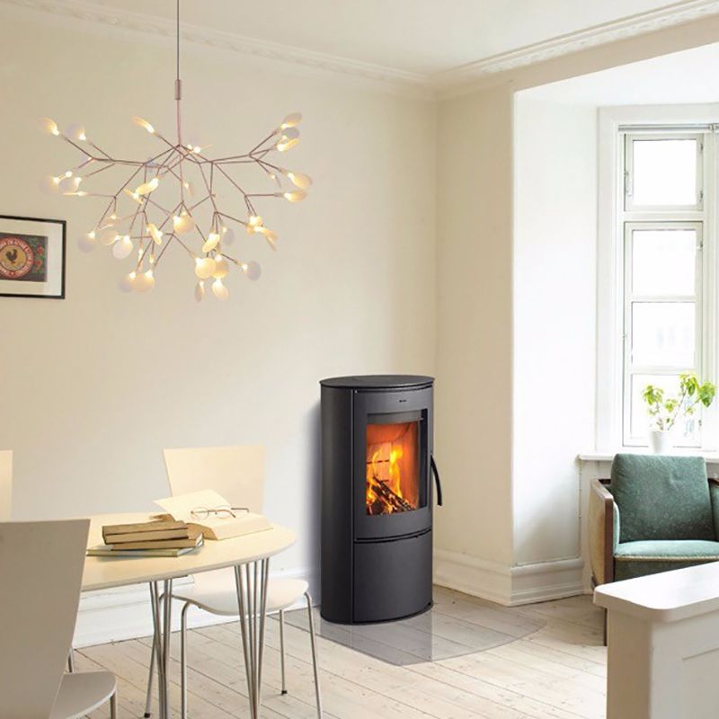 Rose Gold Branches Hanging Lamp Designer Style Metal Chandelier for Living Room