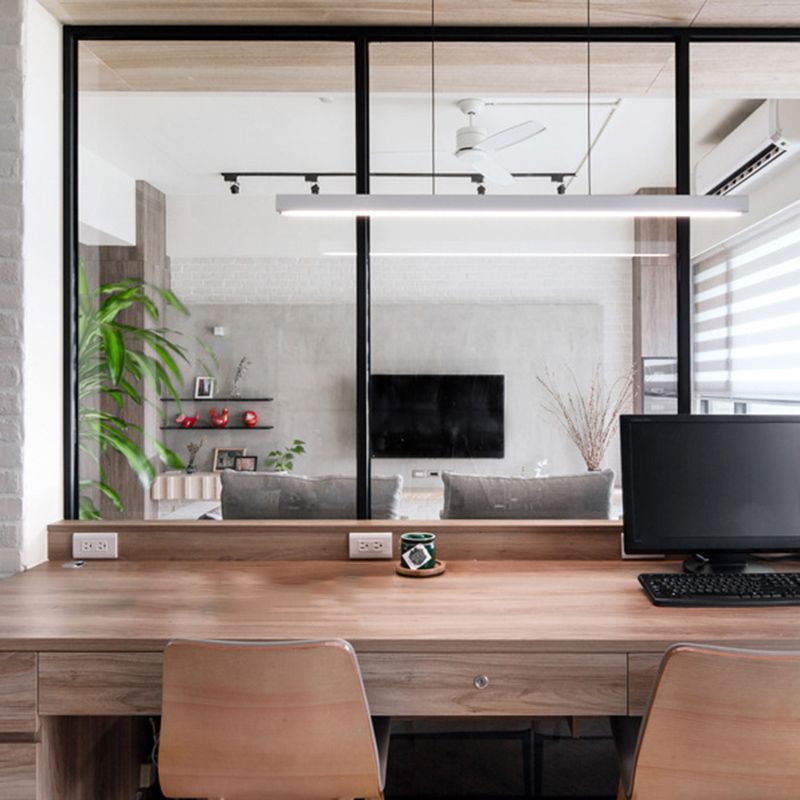 Geometric Shape Modern Style Island Pendant Metal Island Light Fixtures for Dining Room