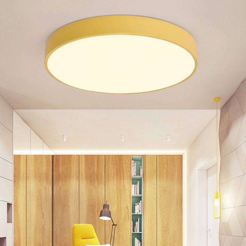 Schijfinbouw plafondlamp Minimalisme Acryl plafondmontage lichtarmatuur voor slaapkamer