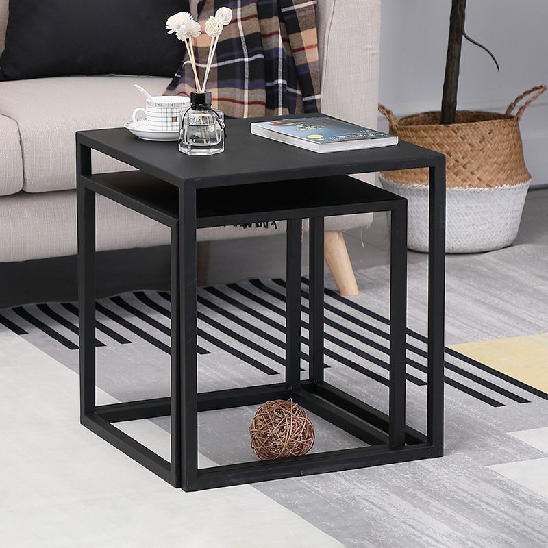Frame 2 Nesting Coffee Table Mid-Century Metal Square Cocktail Table