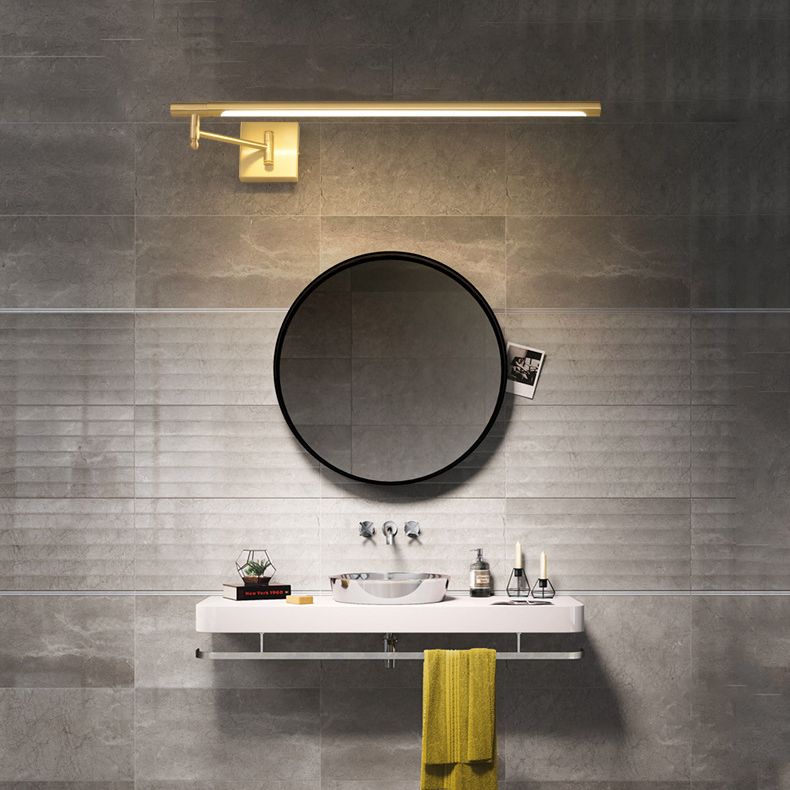 Linear Metal Wall Mounted Lights Modern Wall Mounted Light Fixture for Bathroom