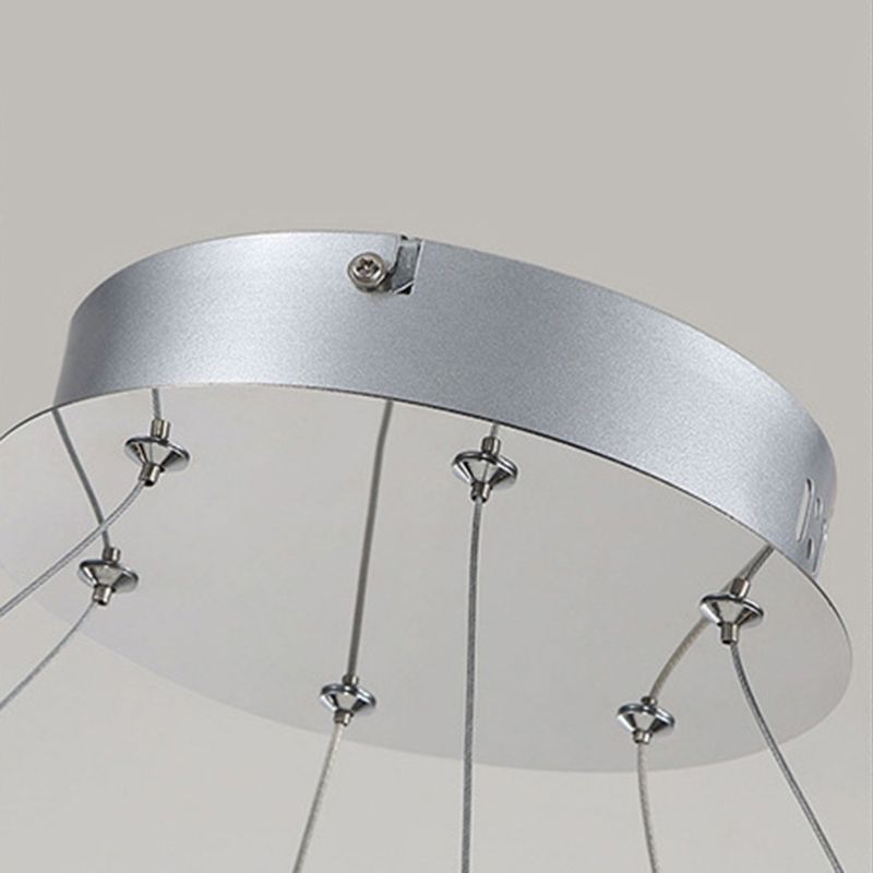 Multi Lights Aluminum Chandelier Lighting Fixtures Modern Style Multi-Tier Pendant Light