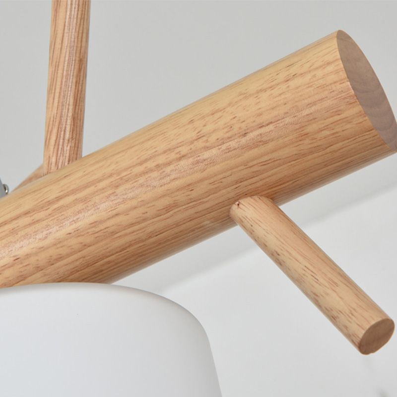 Lampada lampadina a globo Illuminazione a sospensione moderna in vetro bianco per il ristorante