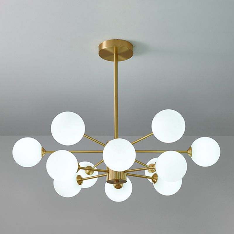 Metal Chandelier Light Fixtures Multi-Head Suspension Pendant Lamps for Living Room