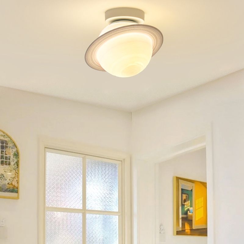 Modern Simplicity Ceiling Lamp Geometric Flush Mount Light Fixture for Bedroom