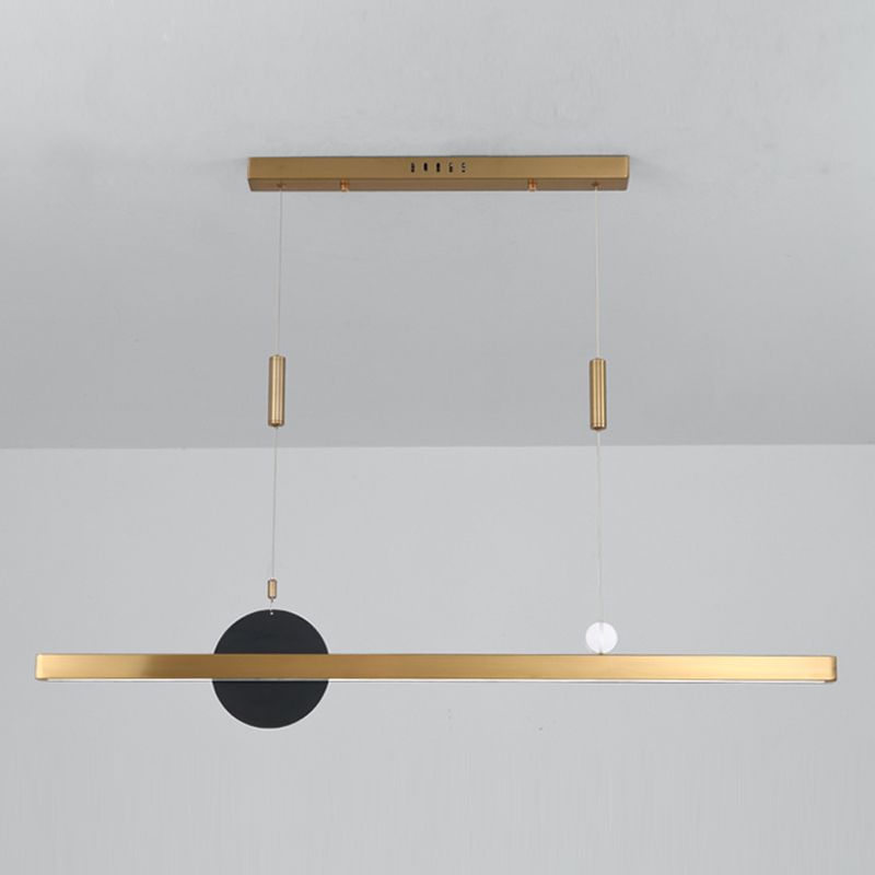 Candelier de la isla de geometría moderna de la oficina de 1 linda accesorios de iluminación LED LED de iluminación