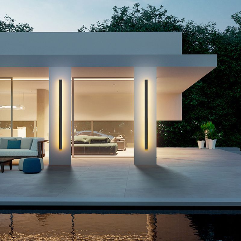 Moderner linearer Wandmontage -Metall -Metall -1 -leichter Wandmontagelampe