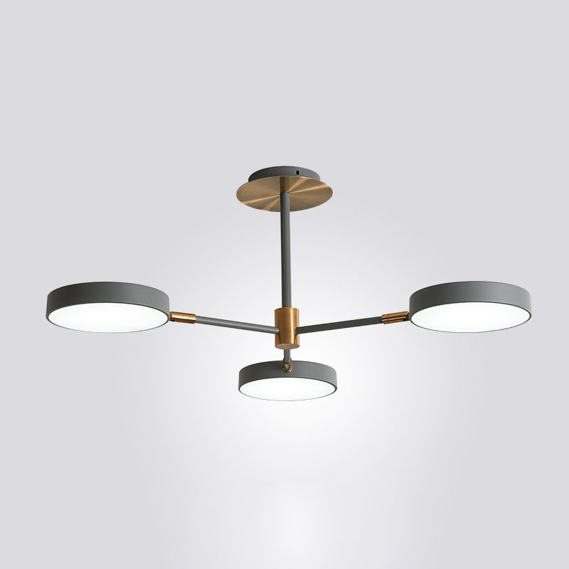 Lampadella rotonda lampadario ultra-contemporanea a soffitto appeso per soggiorno per soggiorno