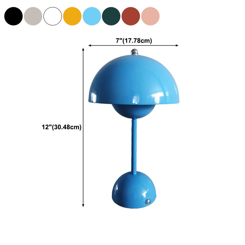 Round Shape Metal Table Lamp Modern Style 1 Light Table Light Fixtures