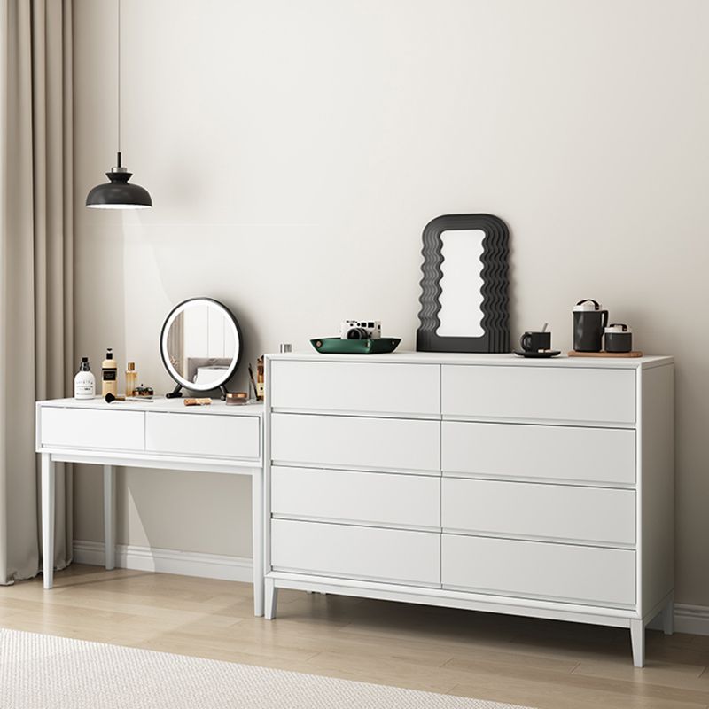 Modern Dresser Solid Wood Storage Chest Dresser with 8 Drawers