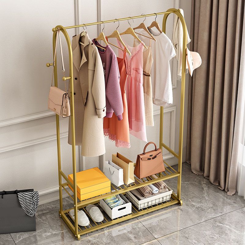 Modern Coat Hanger Storage Shelves Hall Tree Entry Hall Tree with Hooks