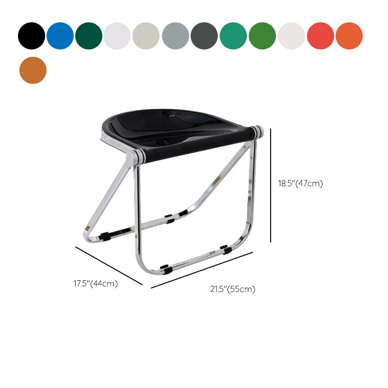 Modern Style Dining Chair Plastic Folding Side Chair for Dining Room