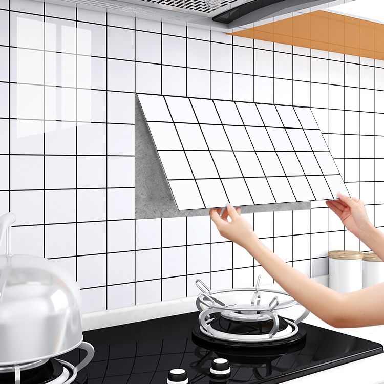 PVC Tile Peel and Stick Tile Kitchen Waterproof Backsplash Peel and Stick Wall Tile
