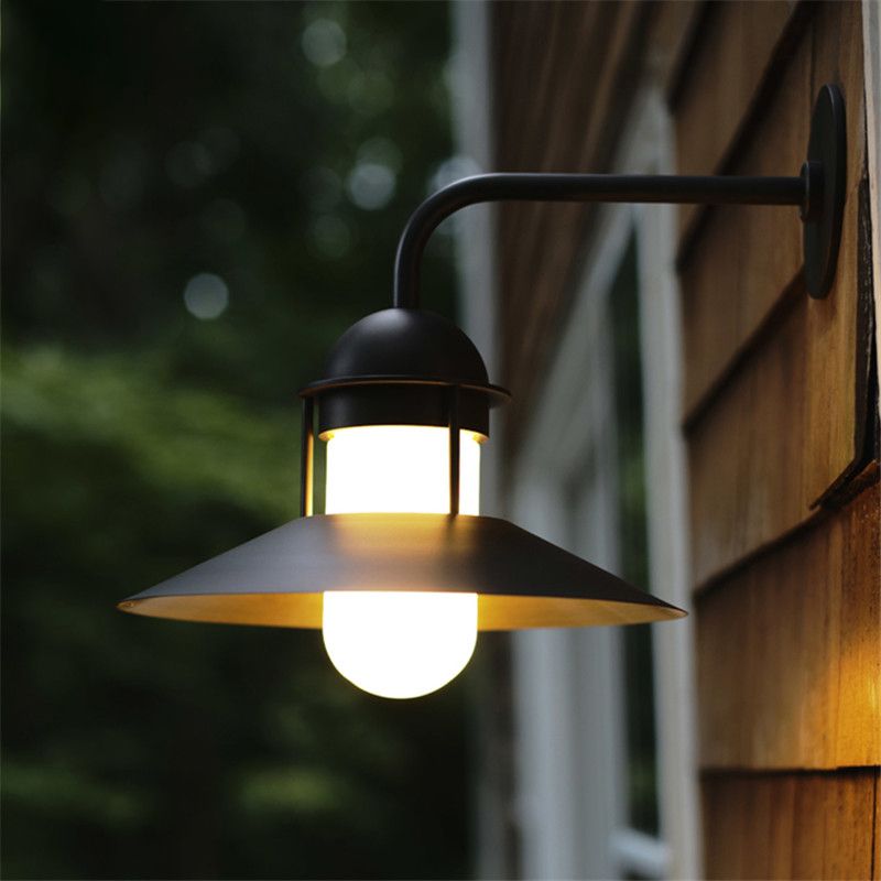 Metal Shade Sconce Light Fixtures 1-Light Wall Mounted Lights for Outdoor