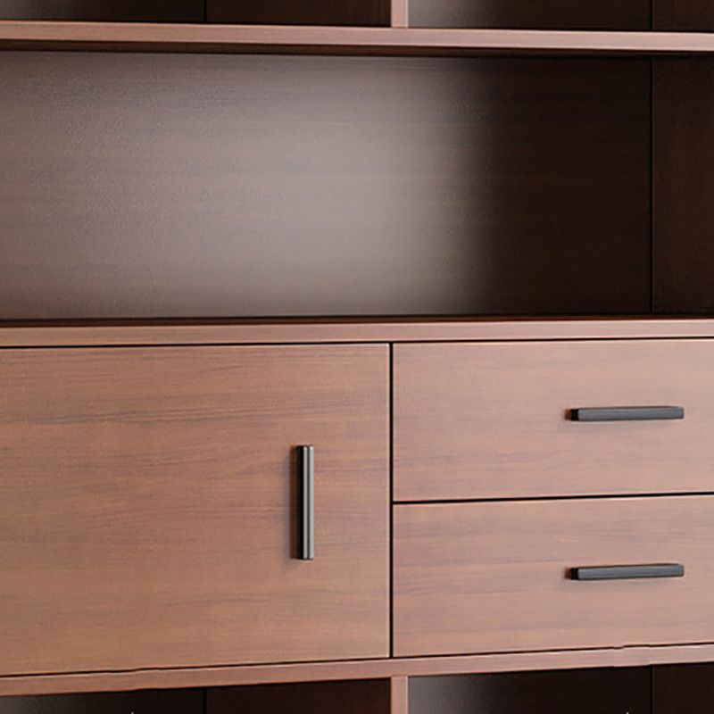 Multi Shelves Engineered Wood Bookshelf Standard Modern Bookcase ,9.5" W X 71.3" H