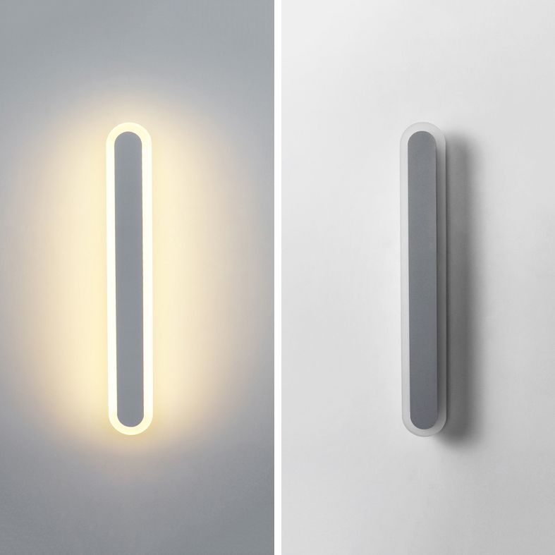 Metal Linear Shape Wall Light Modern 1-Light Wall Mount Fixtures