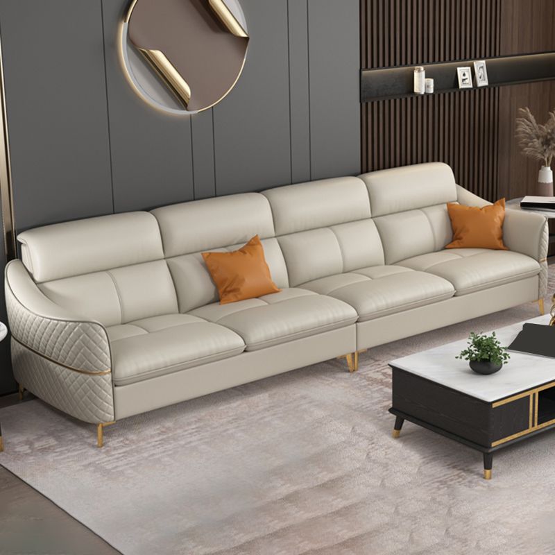 36.22" Tall Modern Genuine Leather Sectional/Sofa with Cushion Back