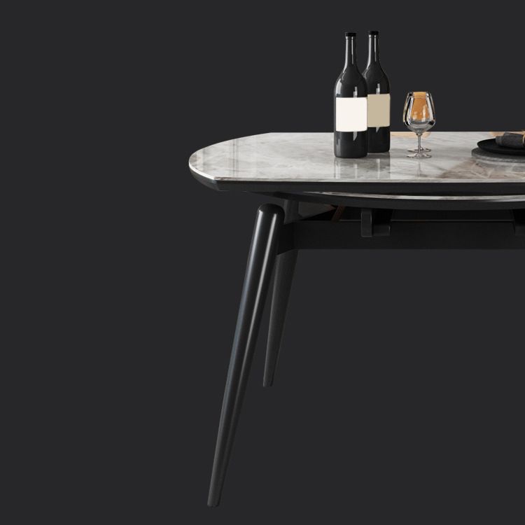 Modern Style Dining Room Dinner Table Round 4 Legs Dining Table