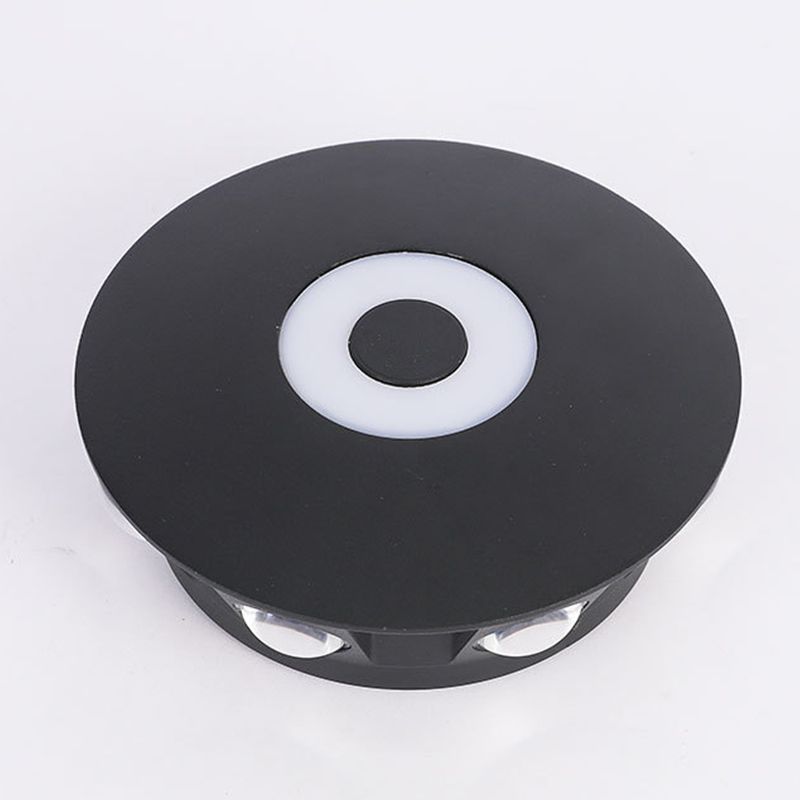 Aravera de pared de LED redonda de pared de aluminio de estilo moderno para al aire libre