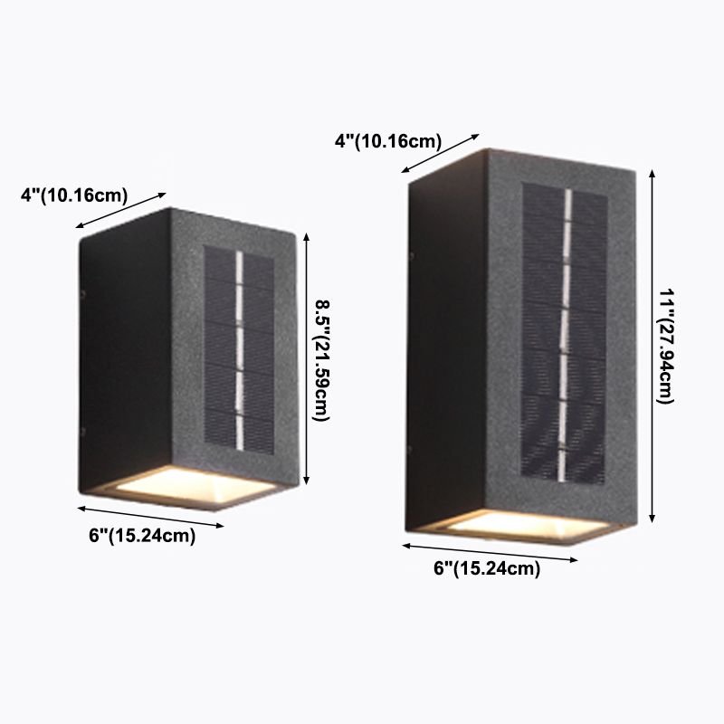 Contemporary Metal Rectangular Wall Sconce Led Wall-washer Light for Outdoor