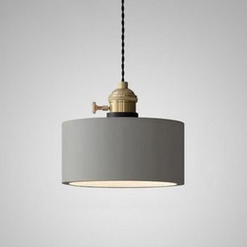 Brass Lamp Holder Cement Hanging Light 1-Light Nordic Simplicity Style Creative Lighting Pendant for Bedroom