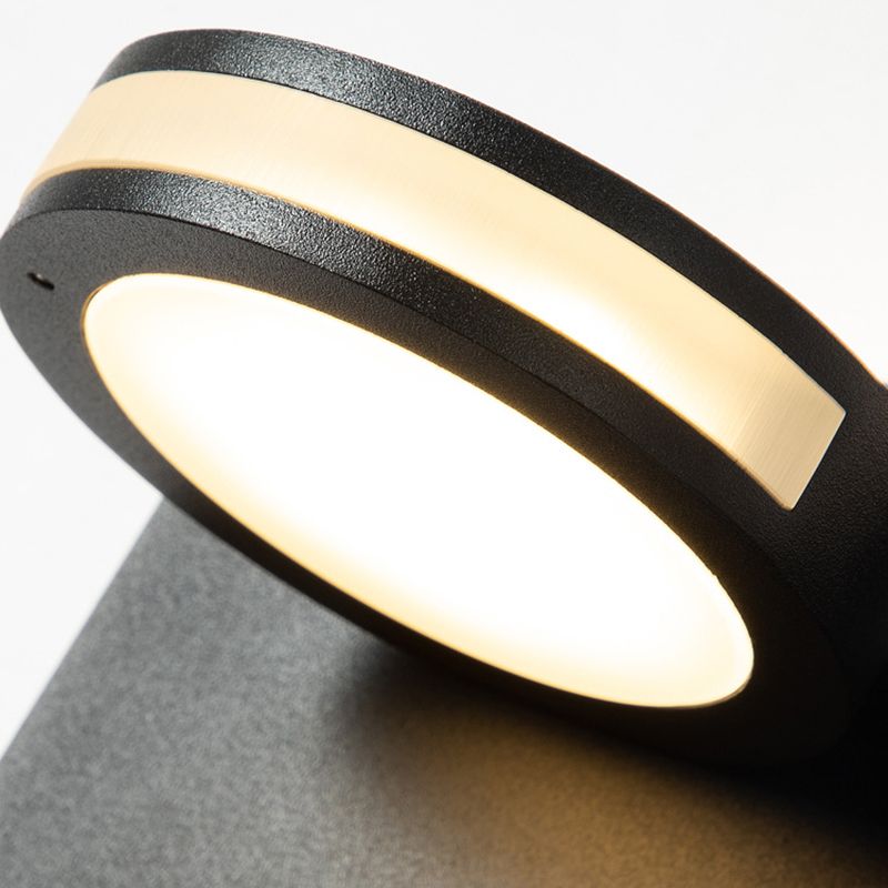 Contemporáneo de 1 luz de pared de pared de pared rectangular de aluminio Luz montada para dormitorio