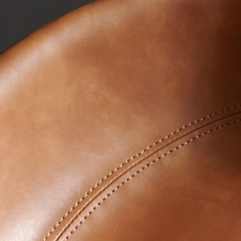 Faux Leather Armless Counter Stool Industrial Bristol Bucket Bar Chair