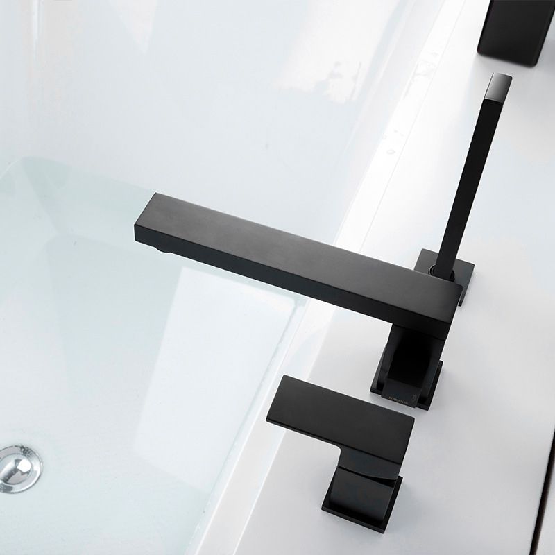 Contemporary Bath Faucet Trim Brass Low Arc Bath Faucet Trim