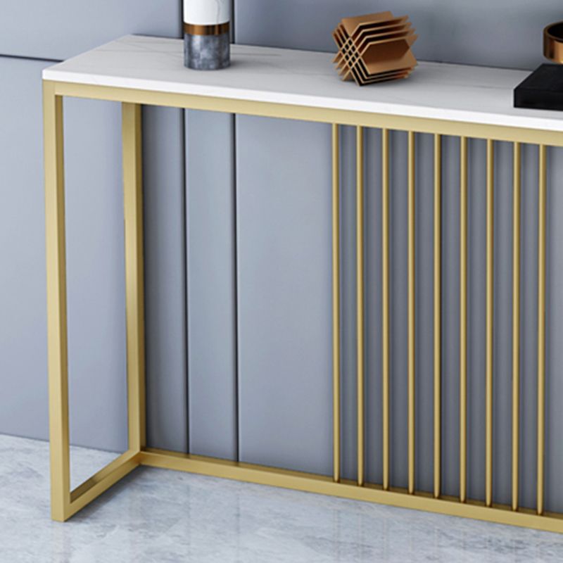 Rectangle Shape Contemporary Console Table Stone Sofa Table in for Hall