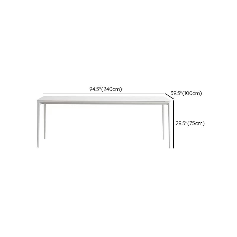 Contemporary 1/2/4/5/6/7 Pieces Furniture Stone Rectangle Dining Chairs Set in White