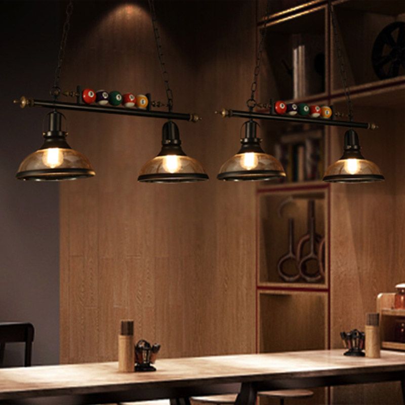 American Style Metal Chandelier Multi Light Hanging Light for Billiard Shop
