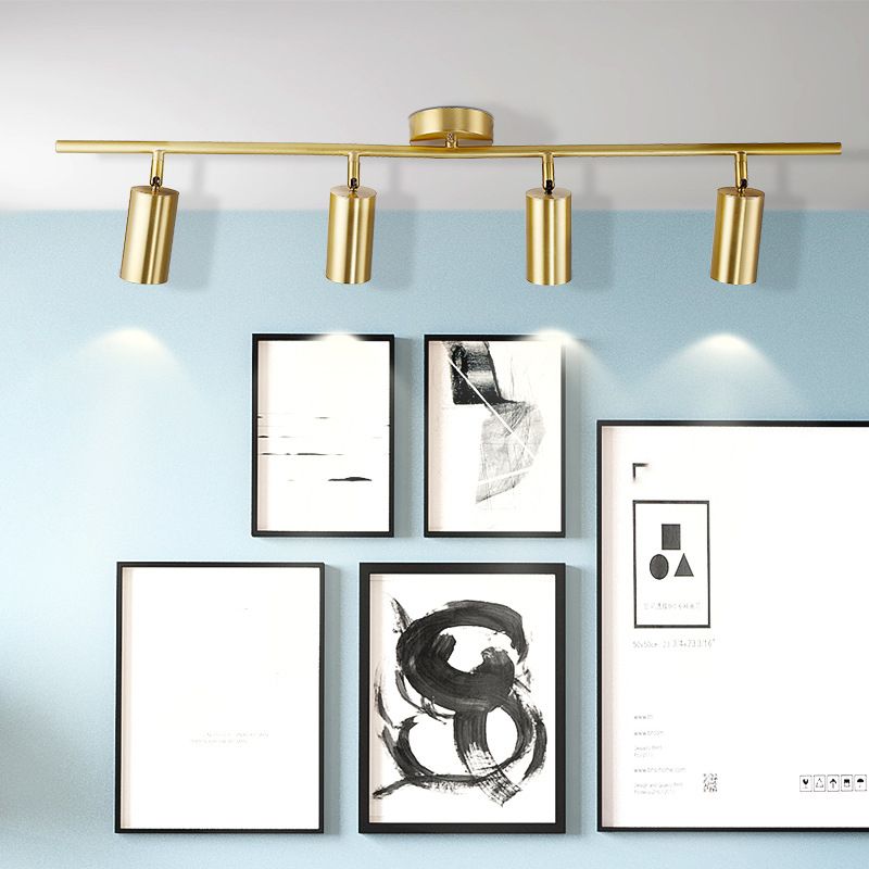 Postmodern Simplicity Cylinder Vanity Sconce Lights Brass Wall Mount Light Fixture for Bathroom