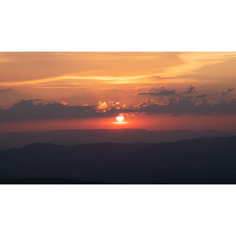 Mountain Range Environment Friendly Resistant Mural Wallpaper Sleeping Room Wall Mural