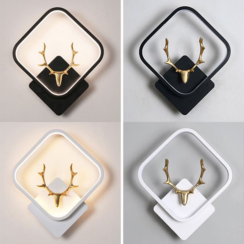 Metal Antler Sconce Light Fixture Simplicity Style LED Wall Mounted Light Fixture