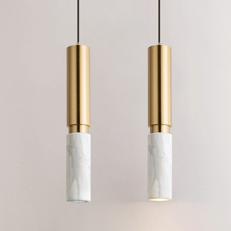 1-Licht-Linie hängende Anhänger moderne Marmorhängung Licht für Wohnzimmer