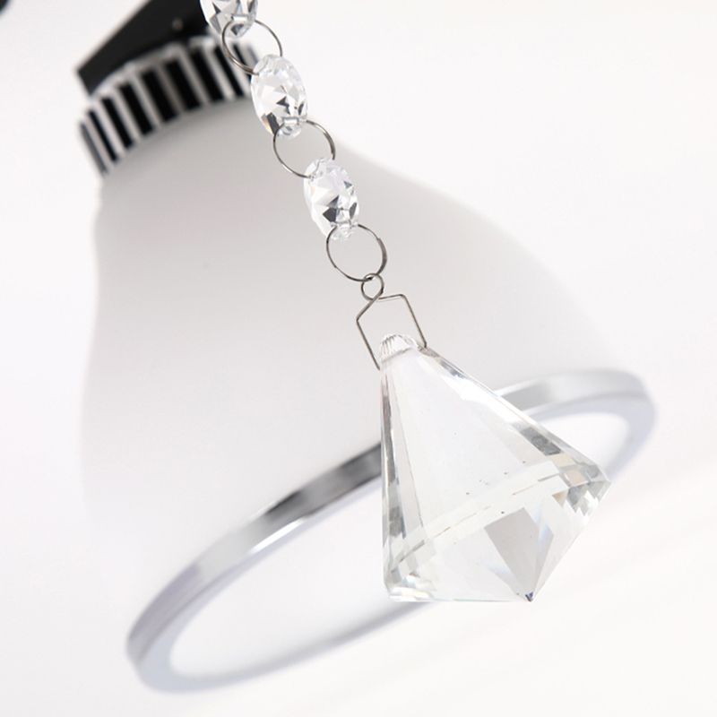 Luz de techo de vidrio moderna Luz de techo de montaje de montura de montura múltiple de luz negra para comedor