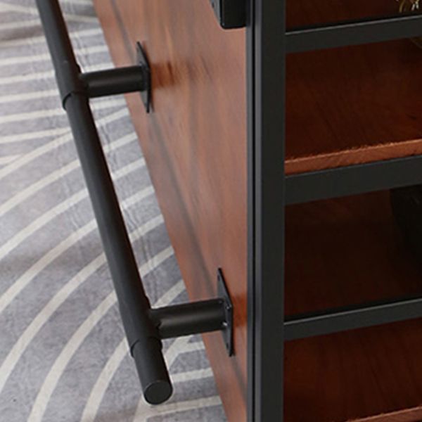 Industrial 1/2/3 Pieces Counter Height Set Rectangle Solid Wood Pub Table Set