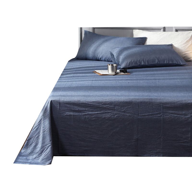 Single Piece Sheet Fade Resistant Queen Breathable Cotton Bed Sheet