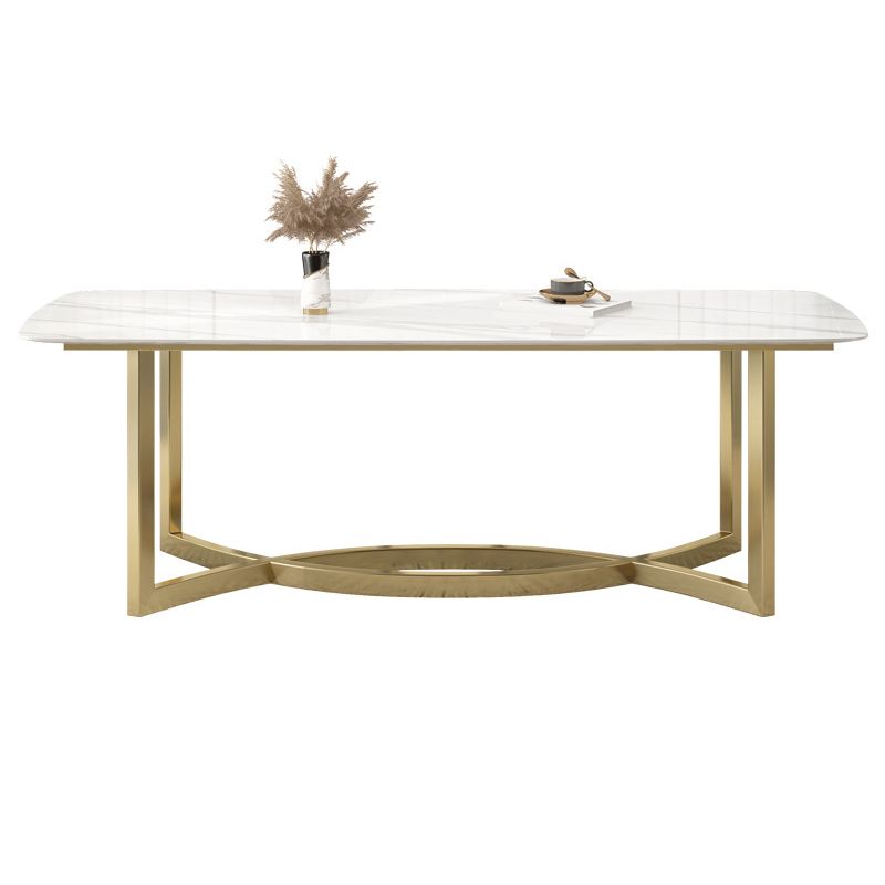 1/4/5/7 Pieces Luxurious Rectangle Dining Set Sintered Stone Top Dinette Table Set