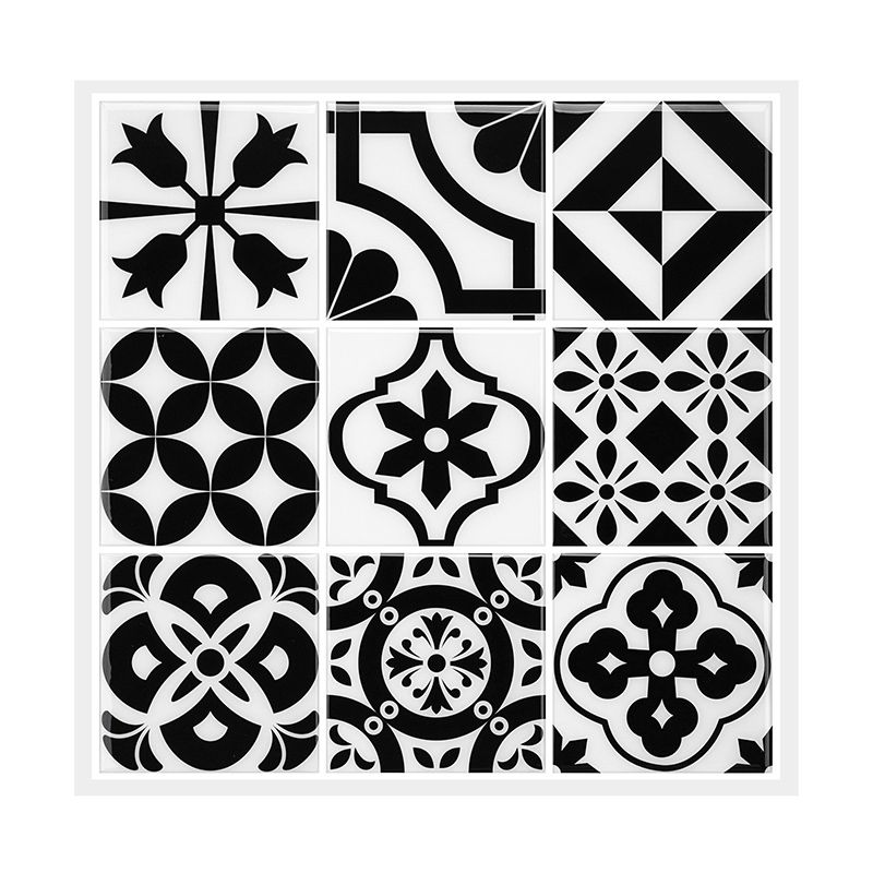 Wall Floor Tile Kitchen Brick Look Waterproof Peel and Stick Wall Floor Tile