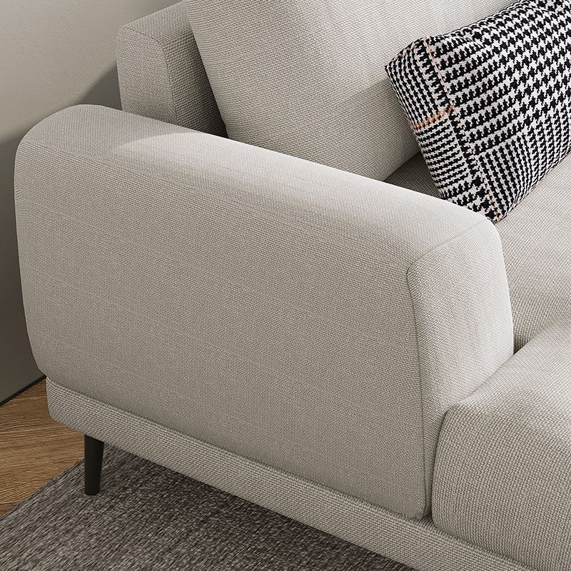 Fabric 3 Seater Living Room Contemporary Standard Sofa Chaise