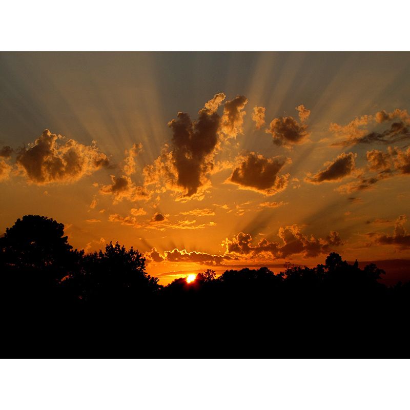 Environment Friendly Resistant Mural Wallpaper Colorful Sky Sleeping Room Wall Mural